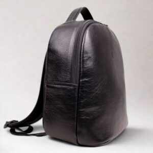 Mochila Executiva Casual em Couro - 1423 - Preta