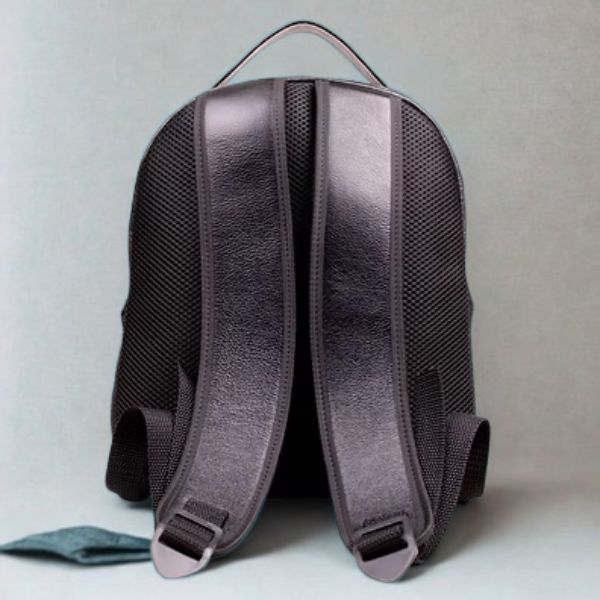 Mochila Executiva Casual em Couro - 1423 - Preta - Imagem 2