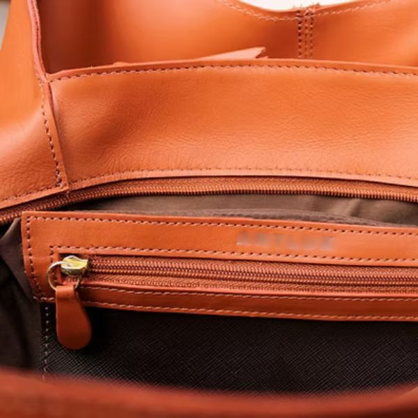 Bolsa Feminina de Ombro em Couro - 8016 - Caramelo - Imagem 2