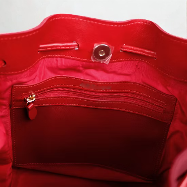 Bolsa Transversal em Couro Camurça - 9069 - Vermelha - Imagem 3